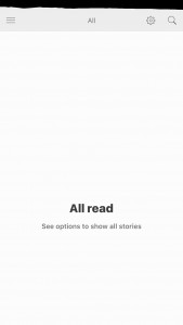 No unread blog posts!